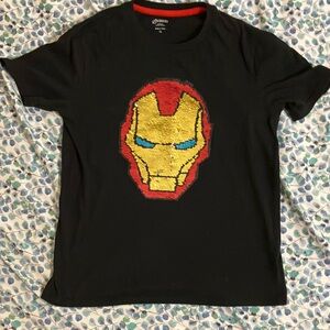 Marvel Black and Red Iron Man Short Sleeve Tee